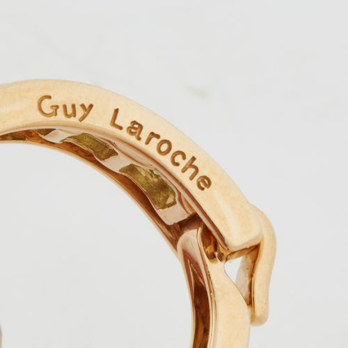 Bague 57 Maison Guy Laroche - Bague Or Jaune et Péridots 58 Facettes RÉF 11052/19