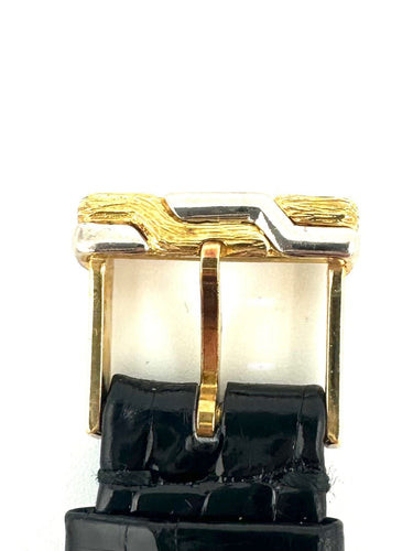 Montre GILBERT ALBERT. Montre vintage 2 ors 18K 58 Facettes