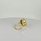 Bague Bague solitaire citrine ovale facettée en or jaune 14k 58 Facettes 2511012