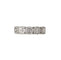 Bague 54 Bague en or blanc sertie de 5 fleurs en diamants 58 Facettes
