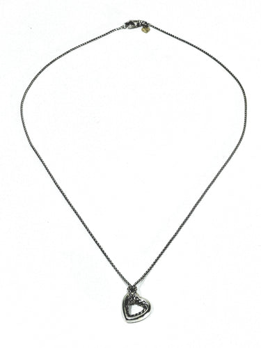 Collier David Yurman - Collier Argent Modèle Coeur 58 Facettes