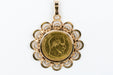 Pendentif Pendentif pièce 10 francs Napoléon III en or jaune 58 Facettes MEDVY64