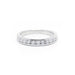 Bague 46 Demi alliance platine diamants 58 Facettes 180076R