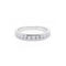 Bague 46 Demi alliance platine diamants 58 Facettes 180076R