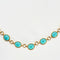 Collier Collier cabochons turquoises 58 Facettes 35100046