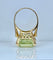 Anillo de oro amarillo y berilo verde de 20 quilates 