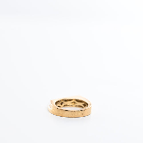 Bague 54 RAINBOW K - Bague or jaune, or blanc et diamants 58 Facettes 85787