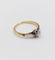 Bague 51 Bague solitaire art deco or 18k diamant de 0,15 carats 58 Facettes A05975