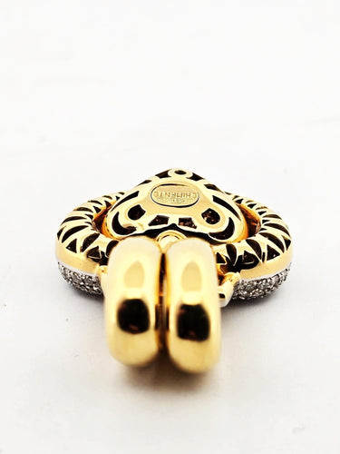 Sydämenmuotoinen riipus keltaista kultaa CHIMENTO 58 Facettes