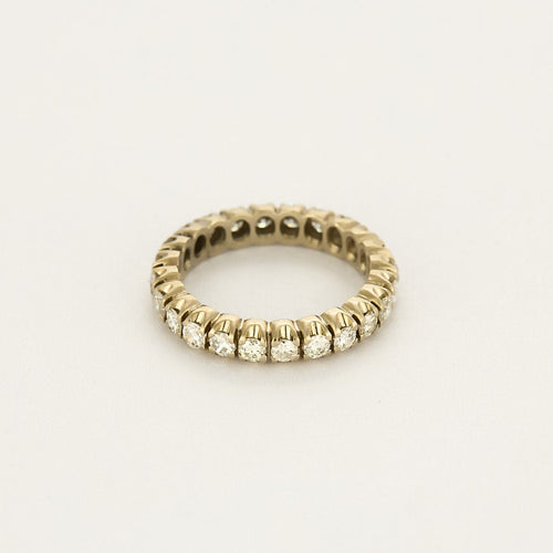 Bague 49,5 Alliance américaine en or blanc et diamants 58 Facettes DINA0145X2