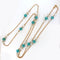 Collier Sautoir « azuria », amazonite, perles et or 58 Facettes 75