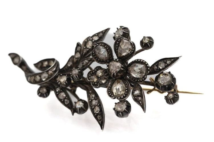 Broche Broche en diamant hollandaise du XIXe siècle 58 Facettes 9360V