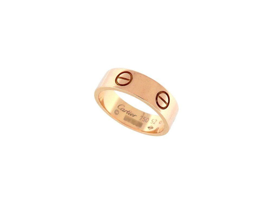 Bague 52 bague CARTIER love classique crb4084800 t52 en or rose 18k 5.6gr 58 Facettes 265087