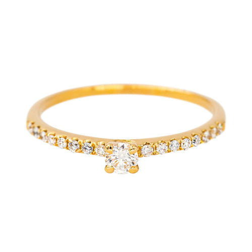 57 Bague Solitaire  Or jaune Diamant 58 Facettes 4539263RV