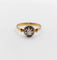 Bague 54 Bague solitaire art deco or jaune 18k diamant taille ancienne 58 Facettes A05903