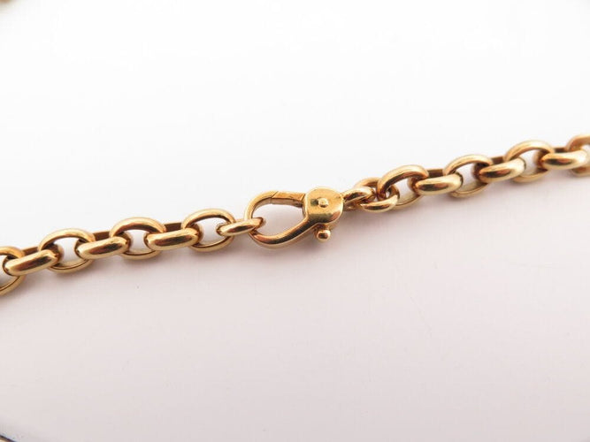 Collier collier POMELLATO pendentif croix grenats + chaine en or 18k 81gr 58 Facettes 267203