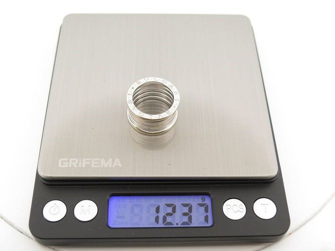 Bague 55 bague BULGARI b.zero 1 quatre rangs 346594 t55 en or blanc 18k 12.3gr 58 Facettes 271828