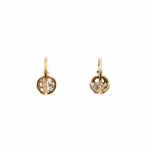 Boucles d'oreilles Boucles d'oreilles Dormeuses - Or rose & Diamants 58 Facettes 250400R