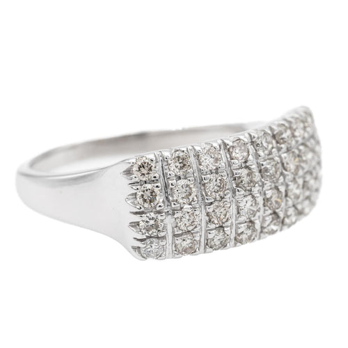 Bague 54 Bague Or blanc Diamant 58 Facettes 1969291CN