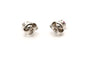 Boucles d'oreilles Boucles d'oreilles Contemporaines en or blanc serties de saphirs roses 58 Facettes B376