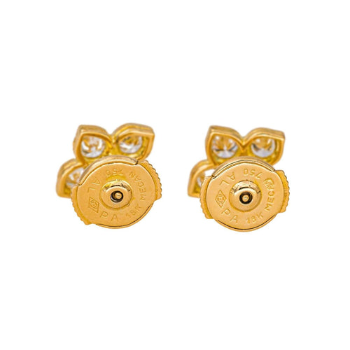 Boucles d'oreilles Cartier Boucles d'oreilles Puces Hindu Or jaune Diamant 58 Facettes 4648546RV