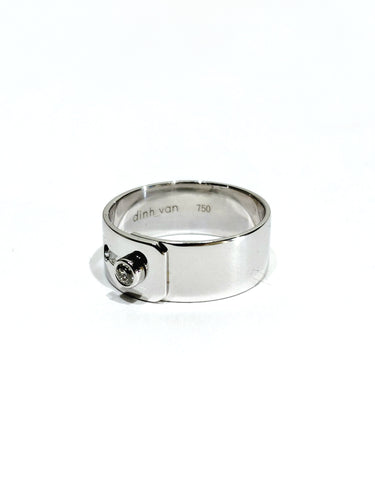 Bague 52 Dinh Van - Bague "Serrure" en or blanc 58 Facettes