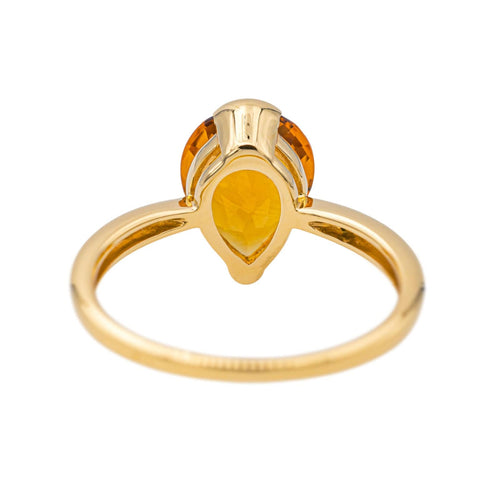 Bague 54 Bague  Or jaune Citrine 58 Facettes 4098651RV