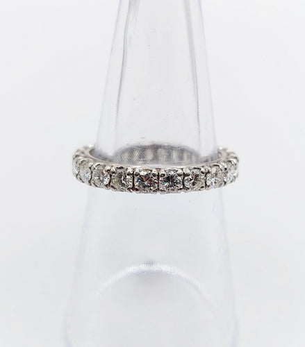 Bague 52.5 Alliance américaine Art déco - Bague en platine et diamants 1,10 carat 58 Facettes A06603