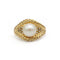 Bague 51.5 Bague - Or jaune, perle et diamants 58 Facettes 1216