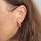Boucles d'oreilles Boucles d'oreilles crochet corail 58 Facettes 36380