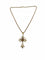 Collier Crucifix portugais traditionnel fabriqué main, chaîne or jaune 58 Facettes