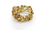 Bracelet Bracelet Style americain, or jaunet citrines, péridots et lapis lazuli 58 Facettes 175171