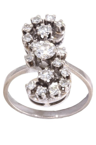 Bague 56 BAGUE MODERNE DIAMANTS 58 Facettes 090351