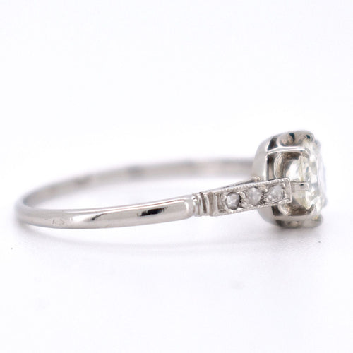 Bague 57 Bague de Fiançailles Solitaire avec Diamants - Belle Époque 58 Facettes 479