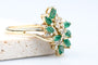 Bague 61 Bague émeraude 1,00 ct et diamants 0,11 ct en or jaune 18K (750) 58 Facettes BGDEMCC1383-107