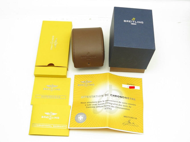 Montre montre BREITLING a17364 superocean 42 automatique en acier fullset 58 Facettes 271458