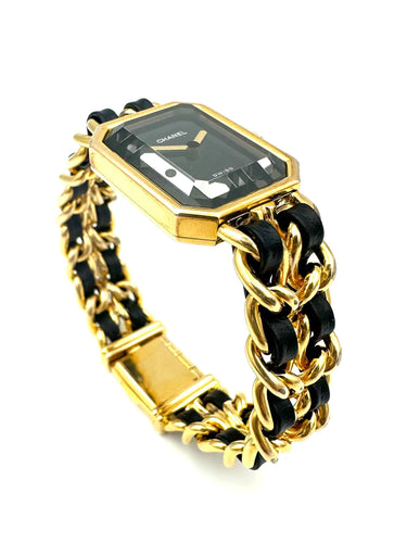 Montre CHANEL - Collection Première, montre plaqué or (full set) 58 Facettes