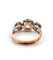 Bague 55 Bague en or rose et argent avec diamants old mine 1,85ct et 1,10ct 58 Facettes