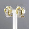 Boucles d'oreilles Boucles d'oreilles bicolores en or serties de diamants taille brillant 58 Facettes