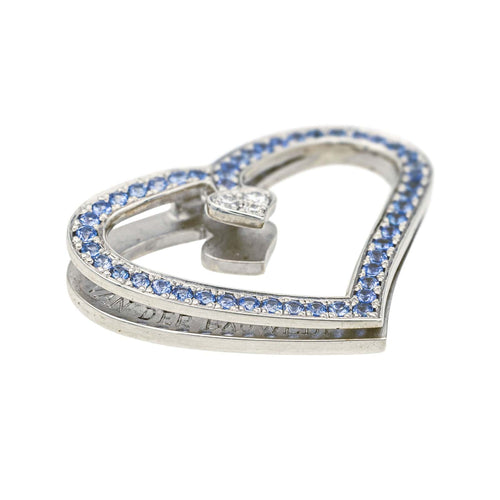 Pendentif Van der Bauwede Pendentif  Argent Diamant, Saphir 58 Facettes 577673GD