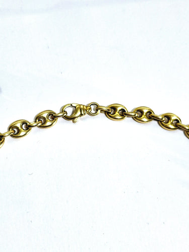 Collier Chaine Or Jaune Grains De Café 58 Facettes