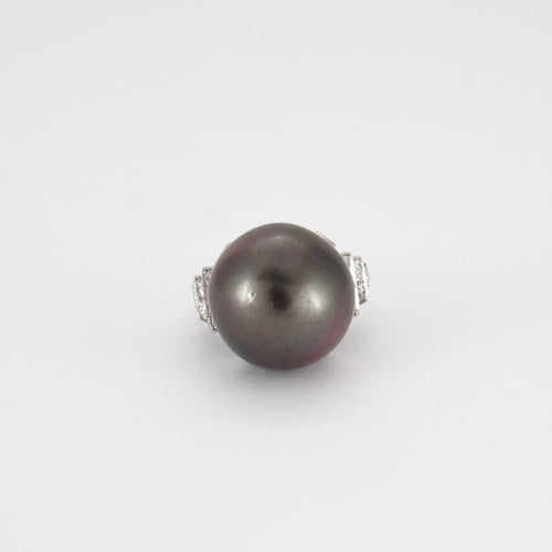 Bague SORTIJA ART DECO CON PERLA OSCURA de ORO 18K 58 Facettes Q538A (797)