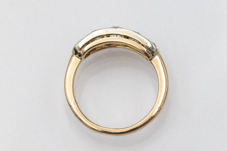 53 Antique ring with old brilliant-cut diamonds, early 20th century 58 Facettes 11295