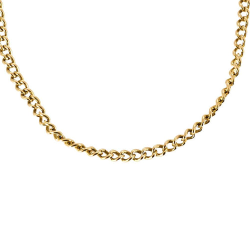 Collier Chaîne en or jaune à maille gourmette 58 Facettes PER1495