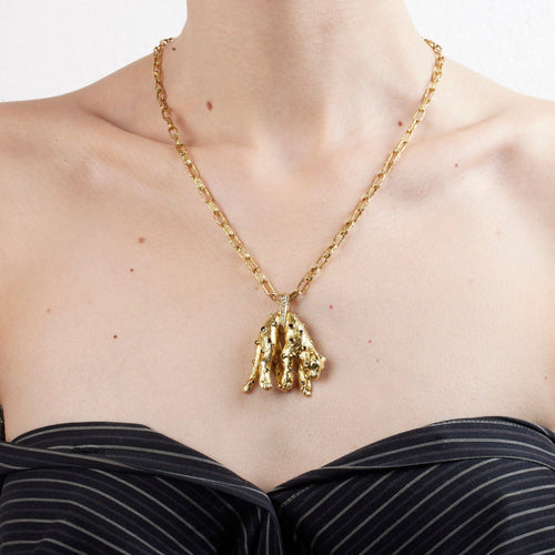 Collier Chaîne panthère 58 Facettes