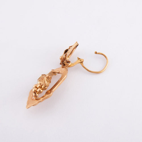 Boucles d'oreilles Paire de pendants d'oreilles, fin XIXème 58 Facettes