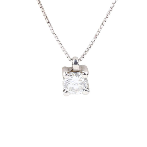 Collier Collier ras du cou en or blanc avec diamant taille brillant 58 Facettes 129418G/129418F