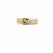 Bague 54 Solitaire en diamants serti clos or jaune 58 Facettes