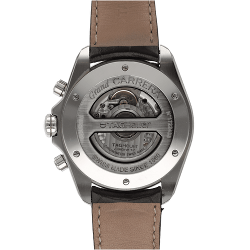 Montre Montre TAG Heuer Grand Carrera en acier – 43 mm – Ref. CAV511B – Vers 2010 – Avec boîte d’origine 58 Facettes