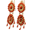 Boucles d'oreilles Boucles d'oreilles antiques en or corail 58 Facettes 7666